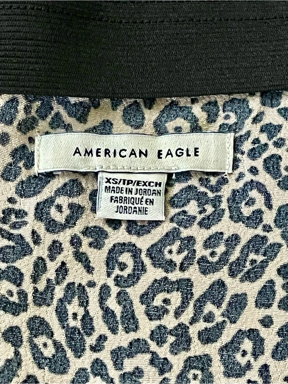 American Eagle Leopard Print Midi Skirt XS | Quiet Luxury Animal Print